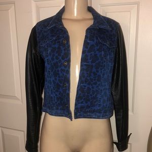 cheetah print motorcycle jacket